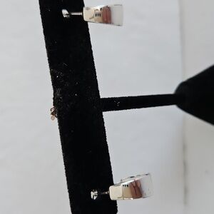 925 Silver Small Loop Pierced Earrings